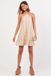 Vestido Curto Com Babado Na Barra Em Algodão Bordado