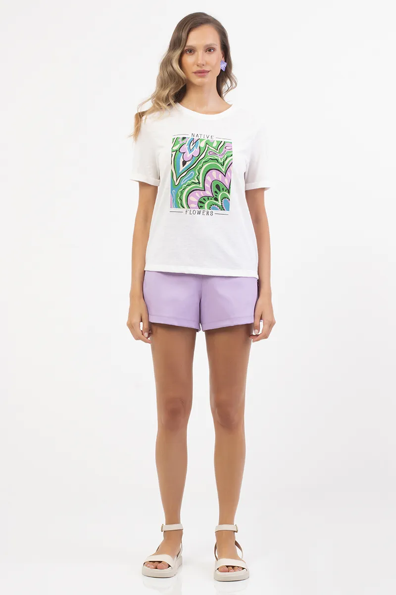 Blusa T-shirt Malha Ecológica Com Estampa Exclusiva