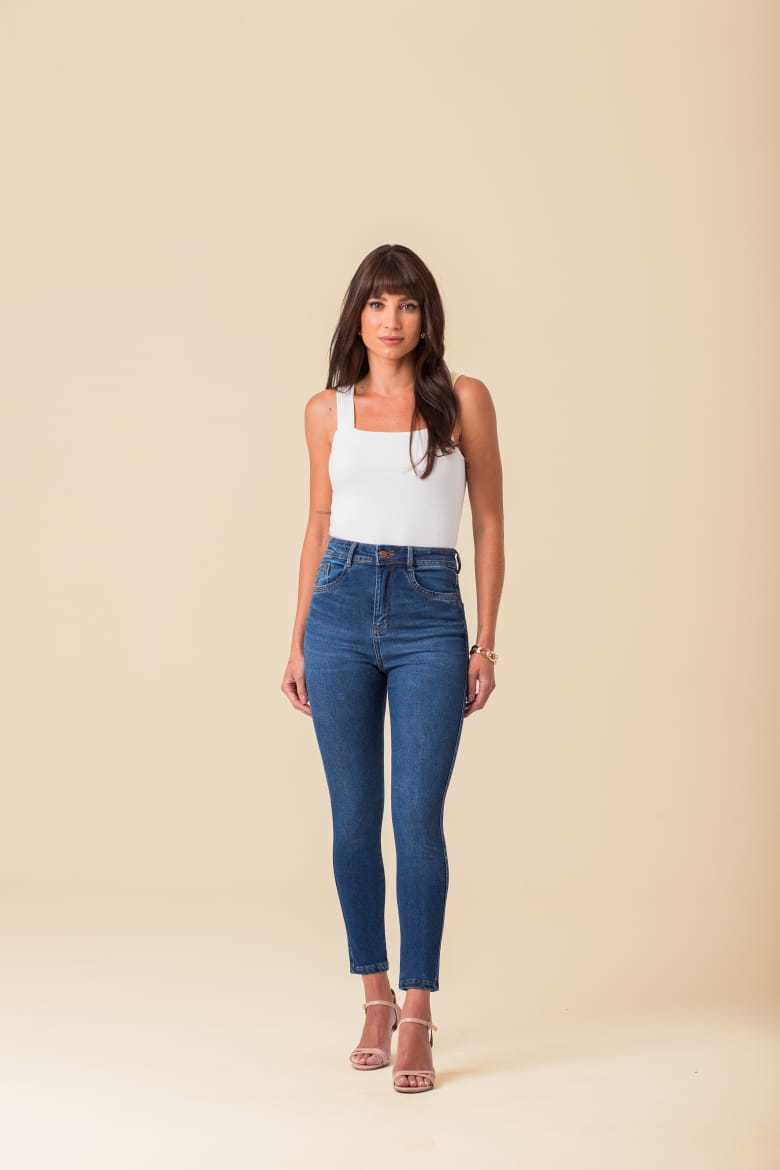 Calça Skinny Jeans com Elastano Liberty Azul