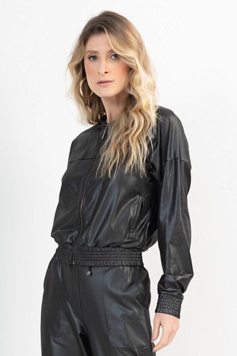 Jaqueta Feminina Bomber Preto